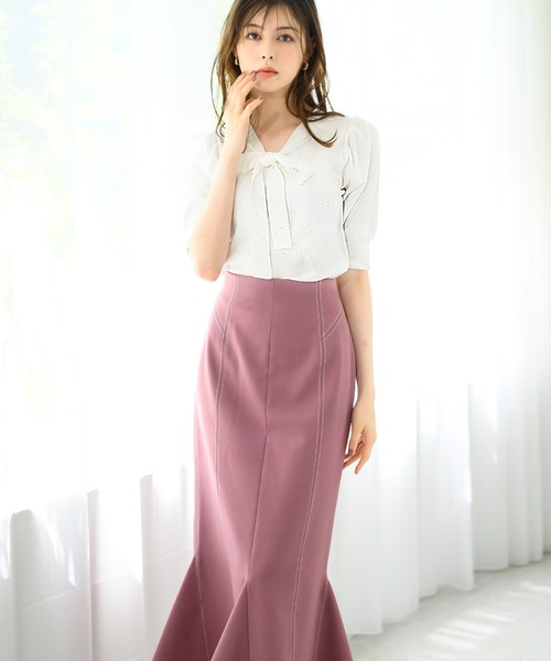 MISCH MASCH（ミッシュマッシュ） スカート 配色ステッチマーメイド