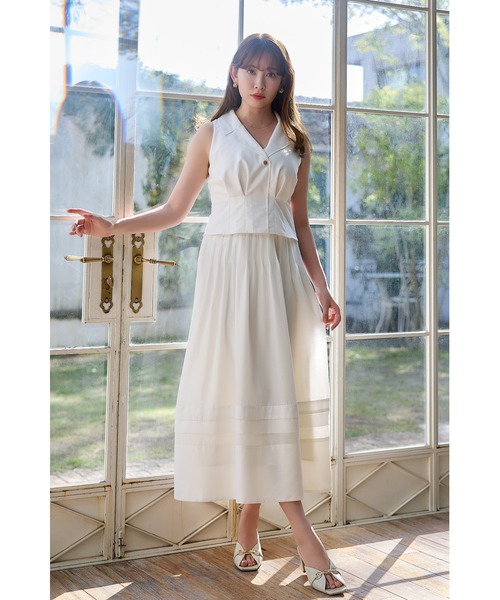 Her lip to ワンピース Marianne Layered Tuck Dress : ZOZOTOWN Yahoo