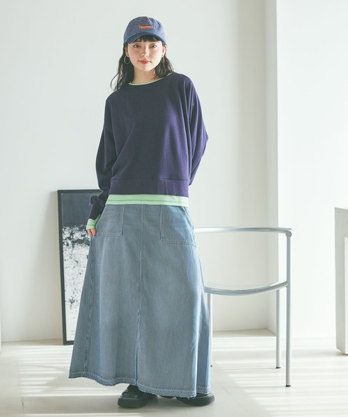 niko and…（ニコアンド） デニムスカート 「NKJ 2026SS」 スリット