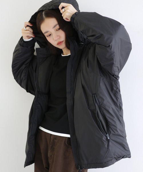 ANME ダウンコート ダウンジャケット ダブルジップ2wayソロナ中綿