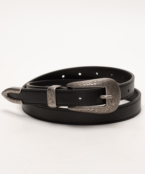 SVEC（シュベック） ベルト ウエスタン3ピースバックル ナローベルト