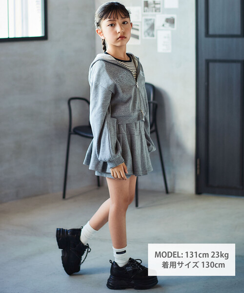 nexchic（ネクシック） セットアップ ダブルファスナーパーカー+