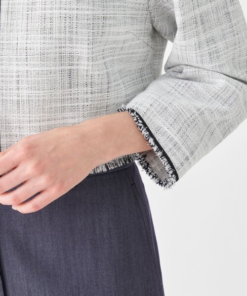 Ballsey（ボールジィ） ジャケット ノーカラージャケット ロングスラブ