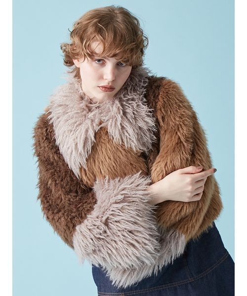 FURFUR（ファーファー） レザージャケット ライダース エコファー