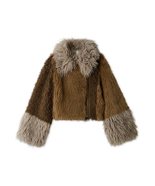 FURFUR（ファーファー） レザージャケット ライダース エコファー