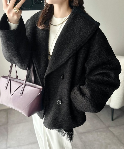 BURBERRY（バーバリー） ピーコート 38 ブラック レディース