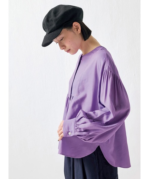 Sunny clouds（サニークラウズ） ブラウス シャツ パープルブラウス