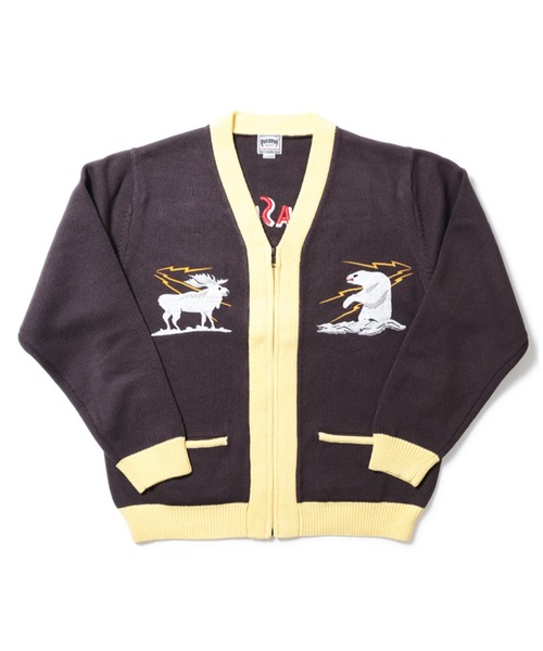 HOUSTON（ヒューストン） カーディガン ALASKA SOUVENIR KNIT CARDIGAN