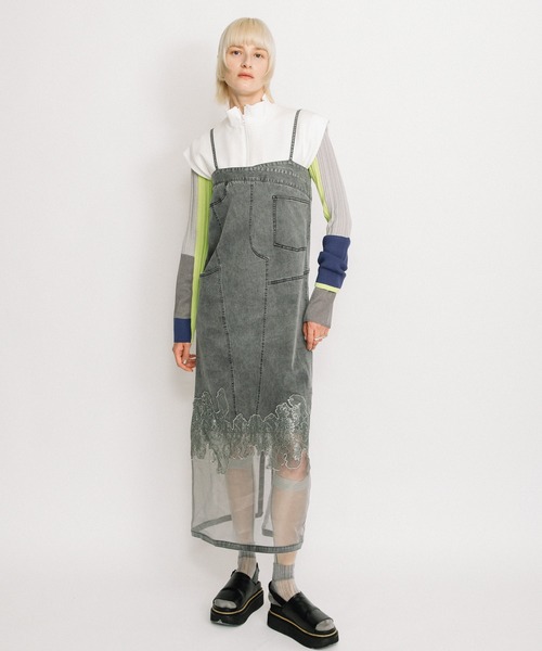 AULA AILA（アウラ アイラ） ジャンパースカート レース