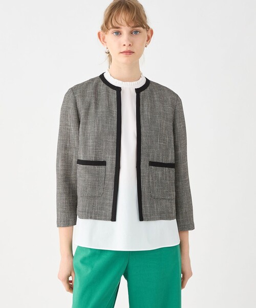 Ballsey（ボールジィ） ジャケット ノーカラージャケット カラミ ノー