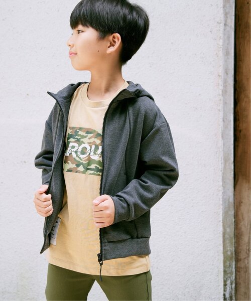 ikka（イッカ） パーカー 「親子コーデ」テックストレッチパーカー