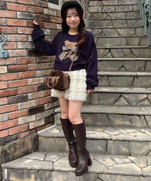 MAJESTIC LEGON（マジェスティックレゴン） ニット セーター リボン