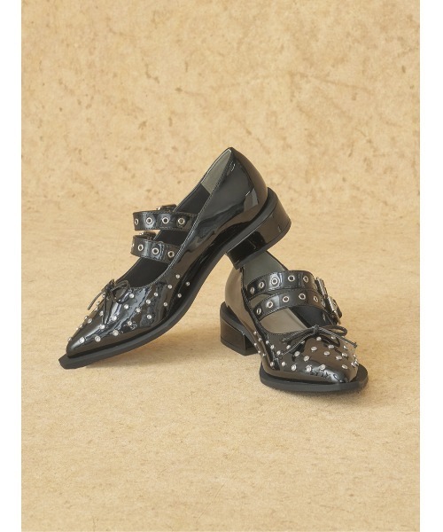 Darich（ダーリッチ） シューズ ダブルベルトフラットシューズ