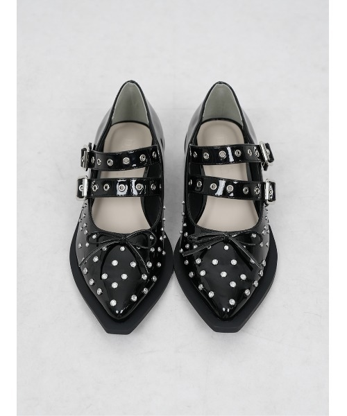 Darich（ダーリッチ） シューズ ダブルベルトフラットシューズ