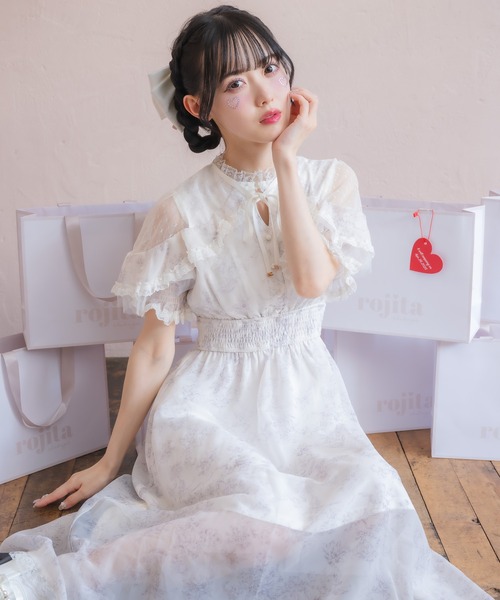 ROJITA（ロジータ） ワンピース 花柄ロング半袖ワンピース : ZOZOTOWN