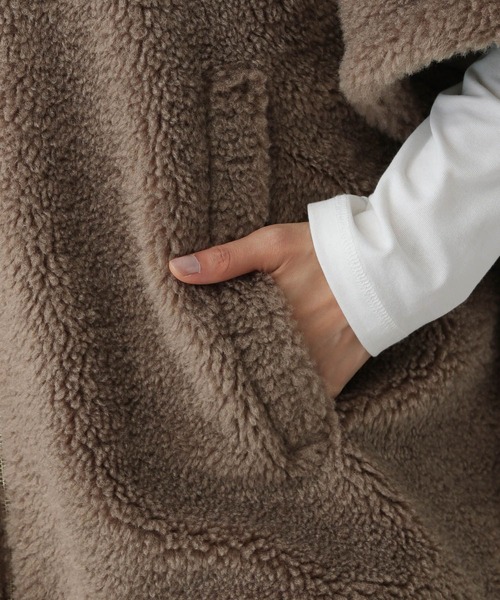 GLOBAL WORK（グローバルワーク） ポンチョ フワモコボアポンチョ