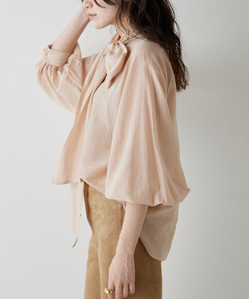 Whim Gazette（ウィム ガゼット） ブラウス シャツ シルクローン