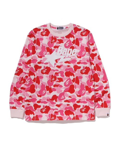 A BATHING APE（アベイシングエイプ） tシャツ ABC CAMO BAPE STA LS
