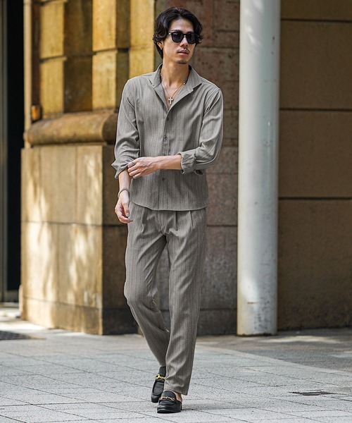 joker（ジョーカー） セットアップ カッタウェイカラー長袖シャツ