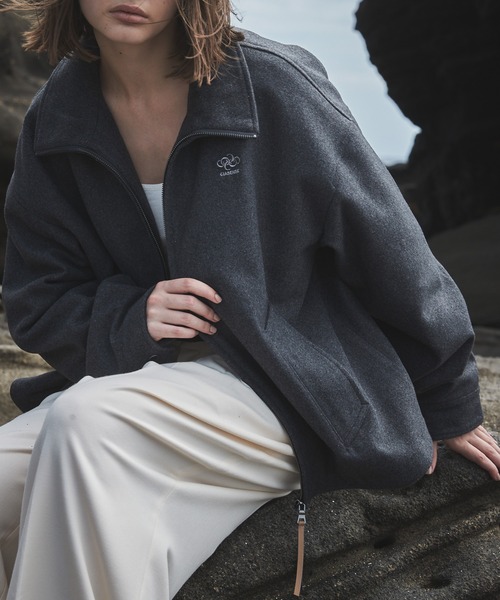 CIASENSE ブルゾン アウター High neck zip-up short blouson
