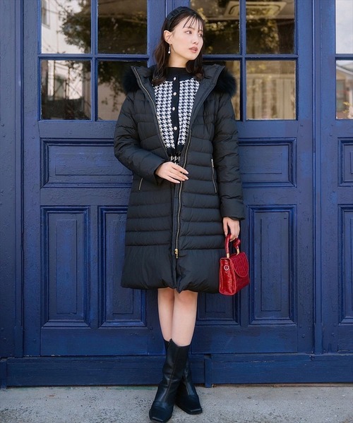 SWINGLE（スウィングル） ダウンコート ダウンジャケット FOXファー付