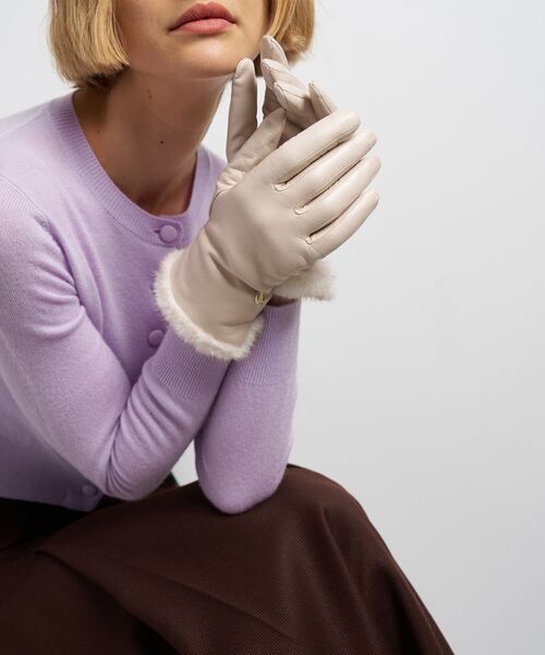 LANVIN en Bleu 手袋 レザーグローブ レディース : ZOZOTOWN Yahoo!店