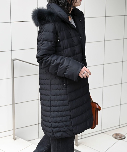 ＆HALF ダウンコート ダウンジャケット ロングダウンファーコート