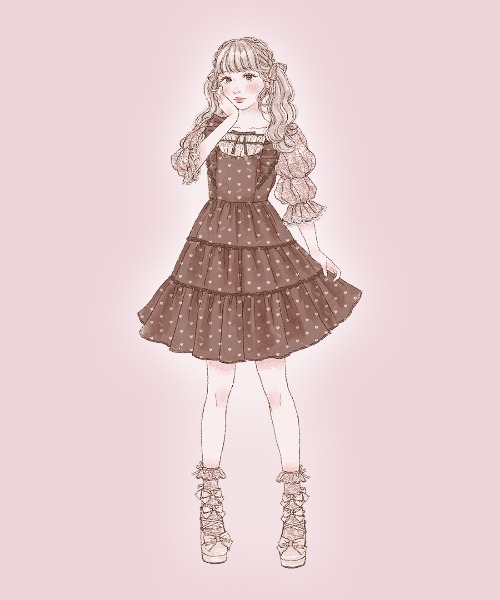 mellfy memory（メルフィーメモリー） ワンピース Chocolate de Love