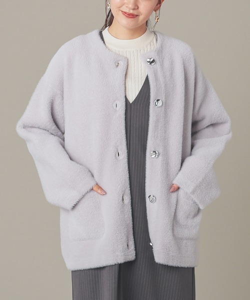 GLACIER lusso（グラシアルッソ） ノーカラーコート コート ノーカラー