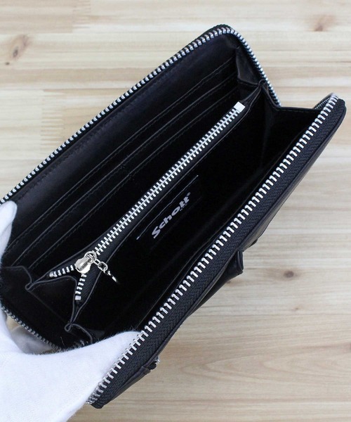Schott N.Y.C（ショット） 財布 LEATHER RIDERS ZIP WALLET メンズ