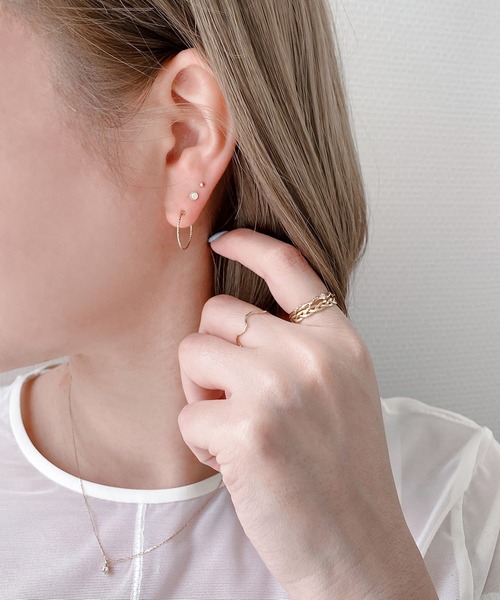 BLOOM（ブルーム） ピアス K10 イエローゴールド フープピアス WEB限定