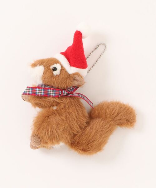 PINK HOUSE（ピンクハウス） ブローチ クリスマスりすぬいぐるみ