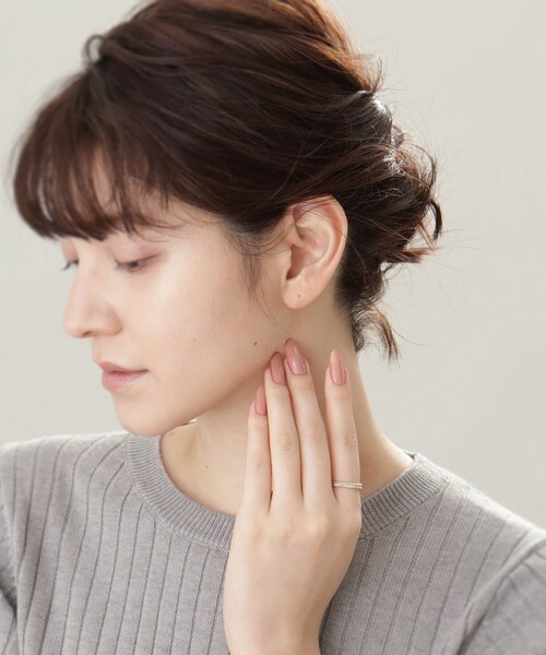 COCOSHNIK（ココシュニック） 指輪 リング K10ミル縦溝リング