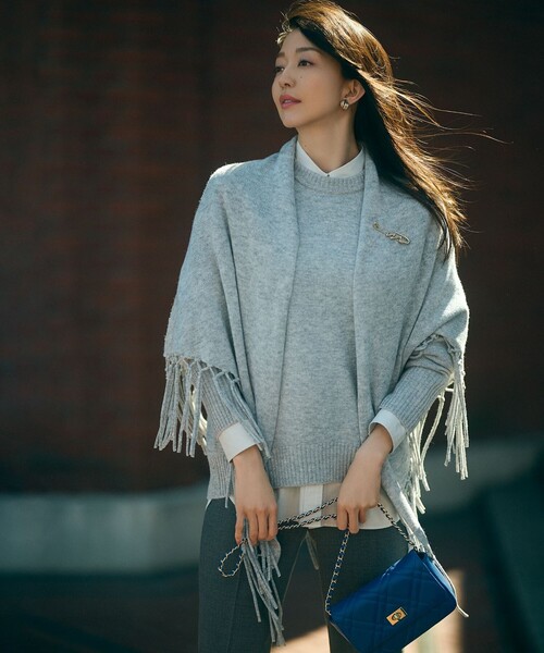 23区（ニジュウサンク） ストール マフラー ウールカシミヤ