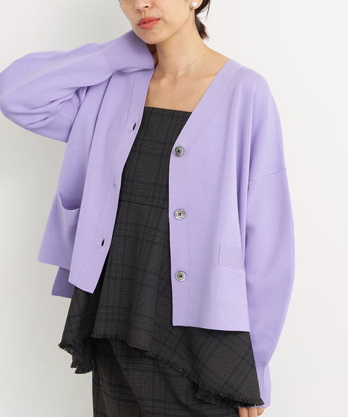 IENA（イエナ） カーディガン スーパーファインスムース ショート