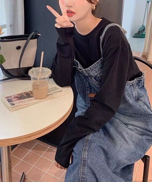 Sibra（シブラ） サロペット オーバーオール デニムサロペットスカート