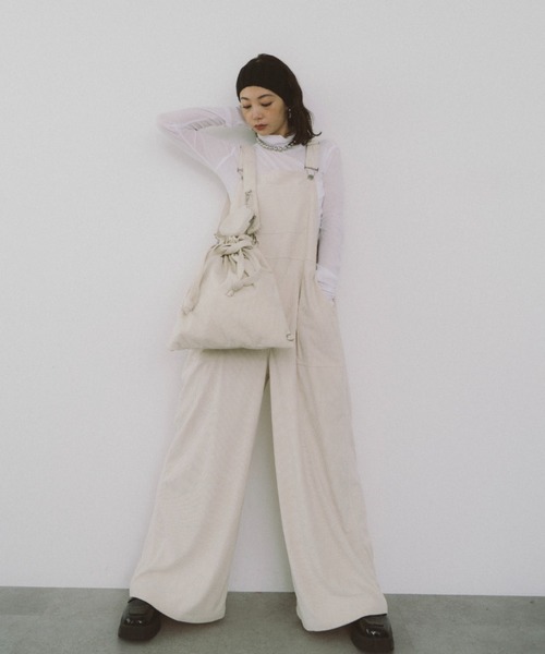 HANNE サロペット オーバーオール コーデュロイサロペット レディース