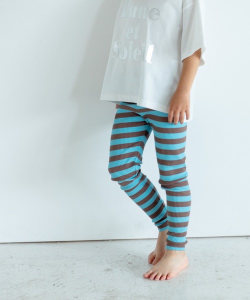 LOWRYS FARM（ローリーズファーム） レギンス スパッツ ボーダーリブ