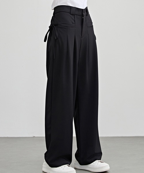 Lace Ladies（レースレディース） スラックス パンツ リボン付き ハイ