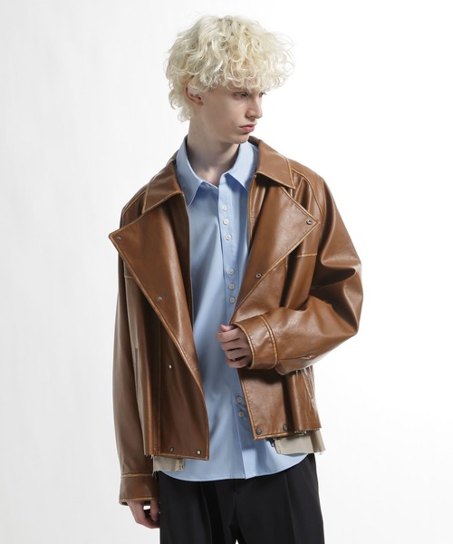 HARE（ハレ） ブルゾン アウター レイヤードトレンチブルゾン(HARE