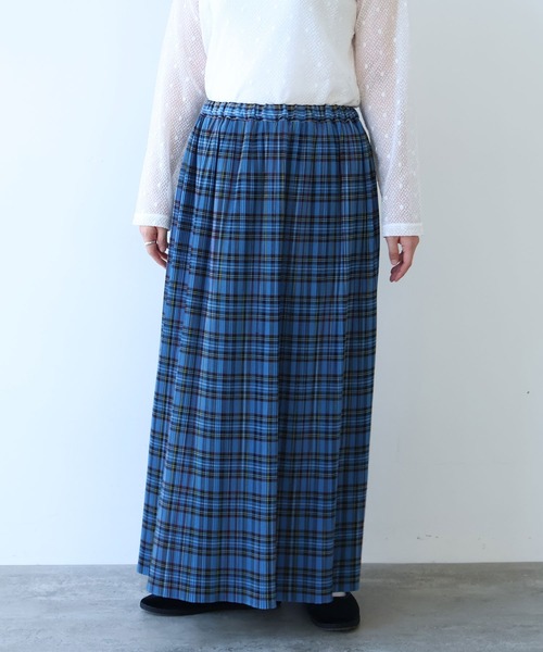 bulle de savon（ビュルデサボン） スカート タータンCHECK プリーツ