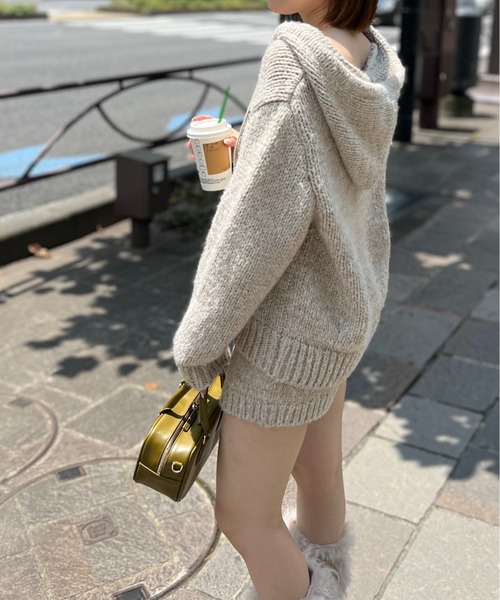 SNIDEL（スナイデル） ニット セーター ロービングニットフーディー