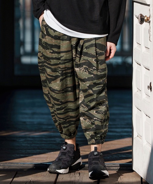 CAMBIO（カンビオ） パンツ mp13247-Camouflage Ripstop Balloon
