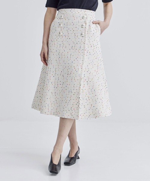 BORDERS at BALCONY（ボーダーズアットバルコニー） スカート FRINGE