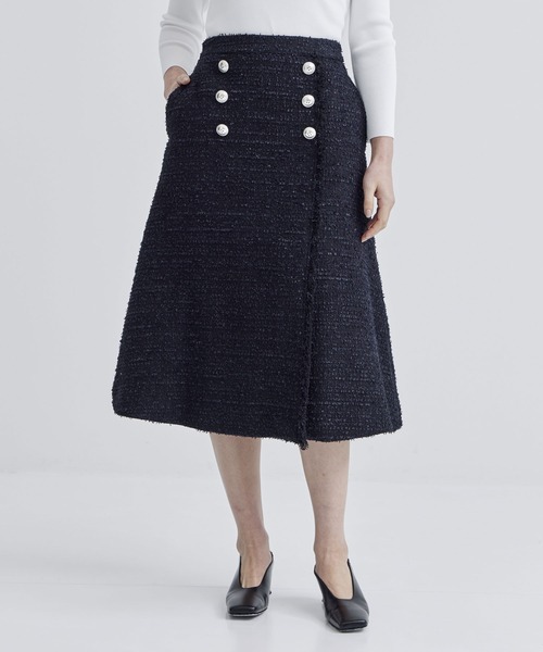 BORDERS at BALCONY（ボーダーズアットバルコニー） スカート FRINGE