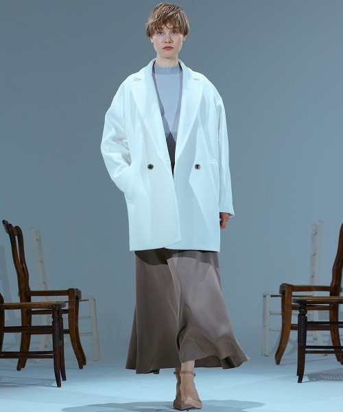 Sov. コート チェスターコート ウールダブルロングジャケット