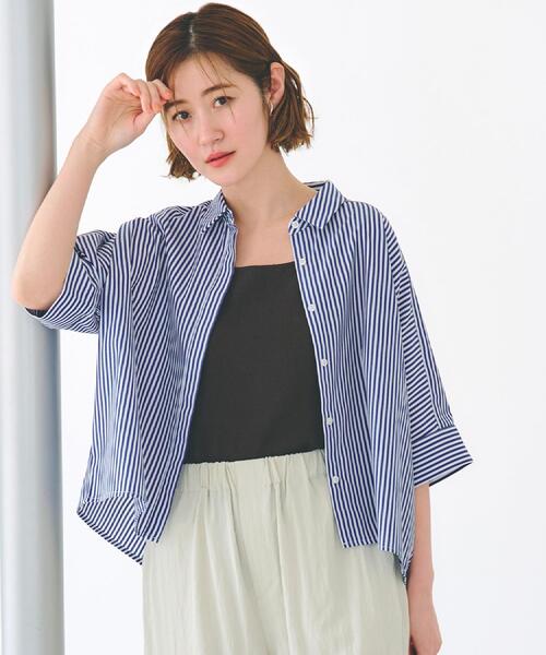 grove（グローブ） ブラウス シャツ 「夏に嬉しい機能付き」ドルマン