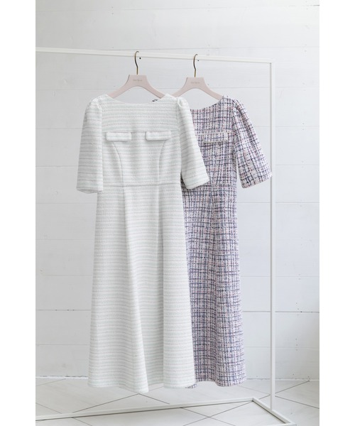 Her lip to ワンピース Charlotte Tweed Dress : ZOZOTOWN Yahoo!店