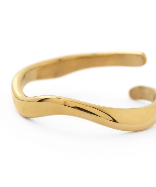 ANEMONE（アネモネ） 指輪 リング 「ステンレス」ウェーブメタルリング