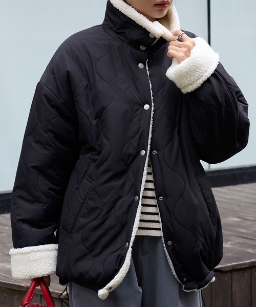 MONO-MART（モノマート） ブルゾン アウター 2WAY リバーシブル ボア